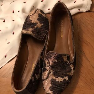 Donald Pliner brocade loafer